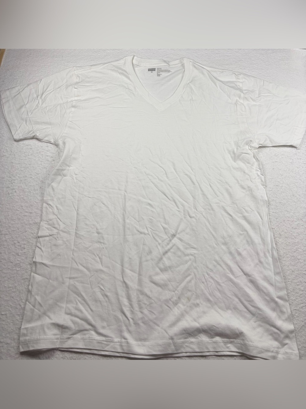 Nordstrom Men's White V-Neck Short Sleeve T-Shirt Size M